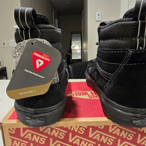 Vans MTE Sk8-Hi Waterproof Shoe Blackout Black VN000CVTBKA MENS SIZE 10 NEW - Picture 6 of 12